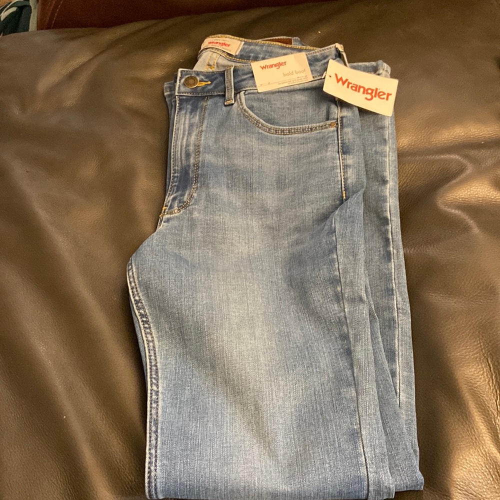 Wrangler high rise bootcut jeans